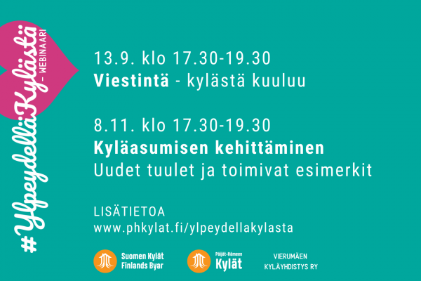 Ylpeydellä Kylästä -webinaarit