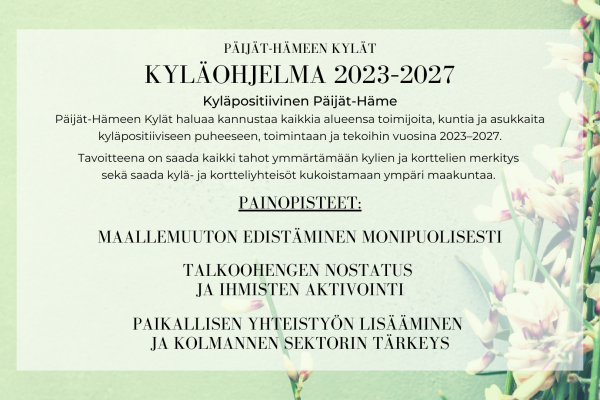 Päijät-Hämeen Kylät – Kyläohjelma 2023–2027