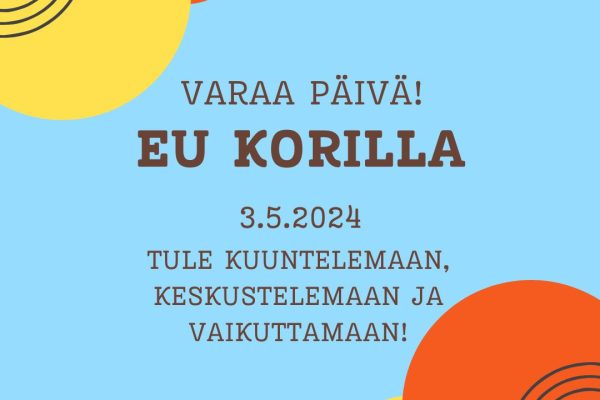 EU Korilla – Päijät-Hämeen vaikuttamis- ja verkostoitumispäivä 3.5.